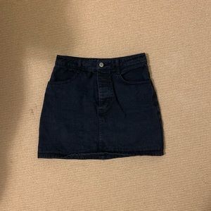 Brandy Melville Black Denim Skirt